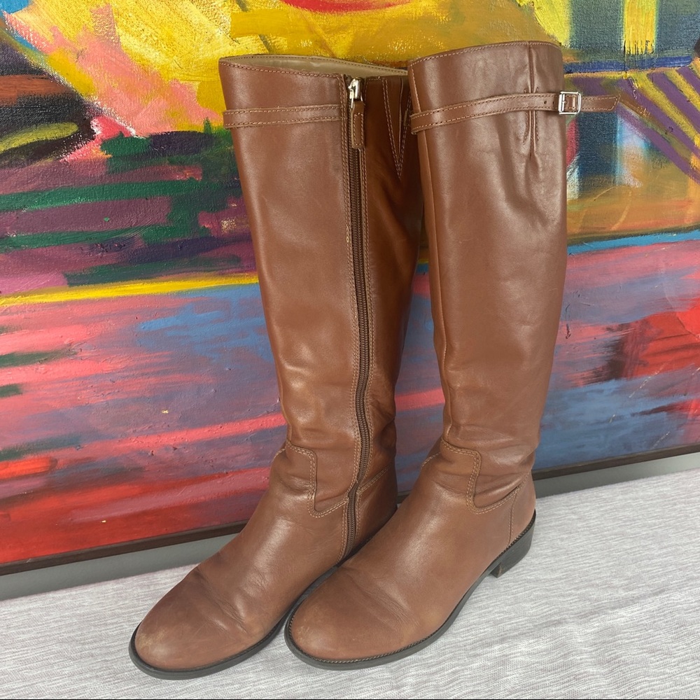Franco Sarto Belaire Riding Boots, Scotch Leather, Regular Calf, Size 6.5
